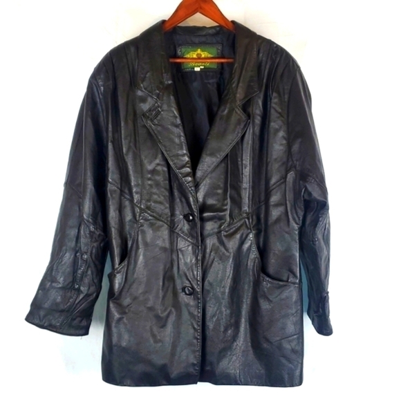 Vintage Avanti Leather Coat - Picture 1 of 8